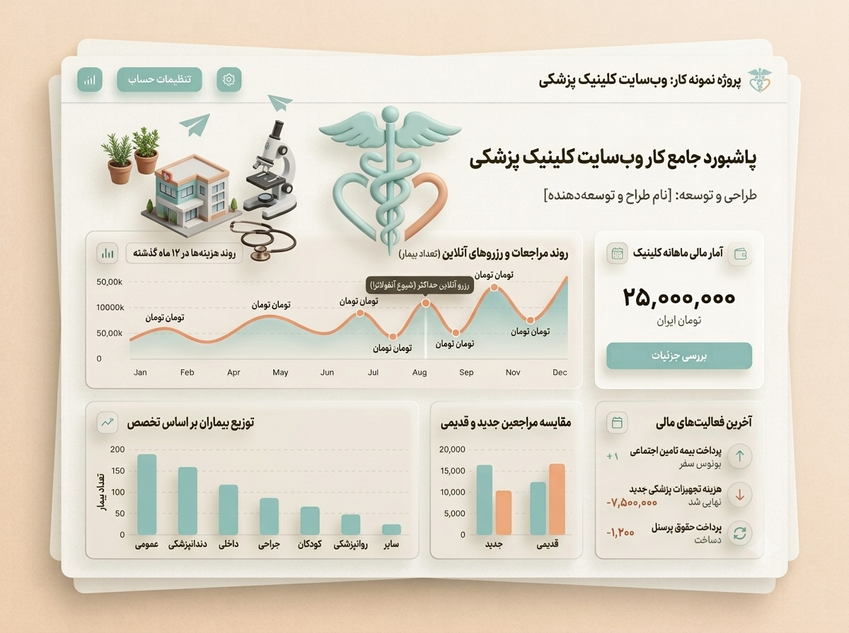 وب‌سایت کلینیک درمان